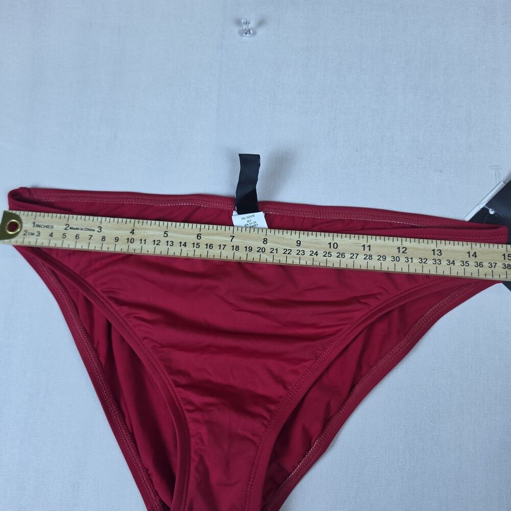 La Blanca Women's Bikini Bottom Lipstick Red Classic Swim Bottom Size 10 NWT - Picture 6 of 7